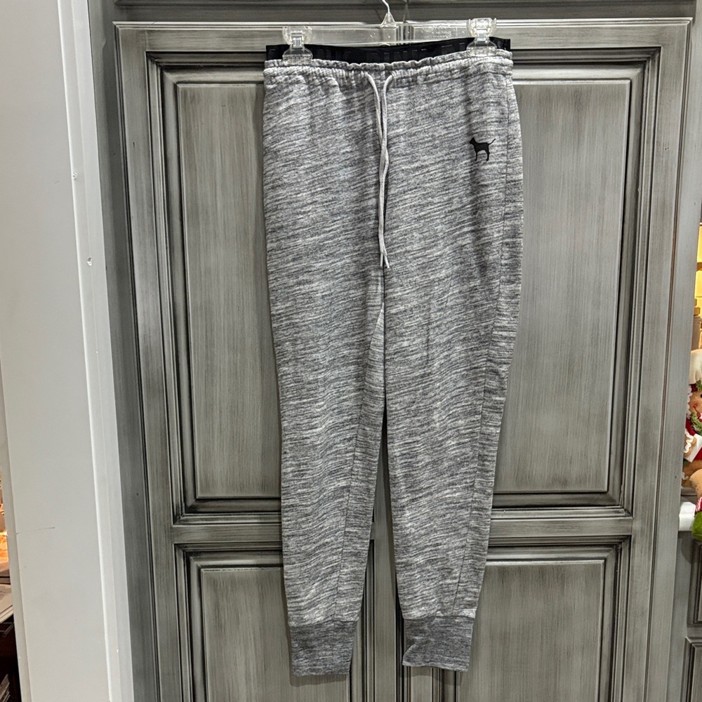 PINK Gray Jogger Pants